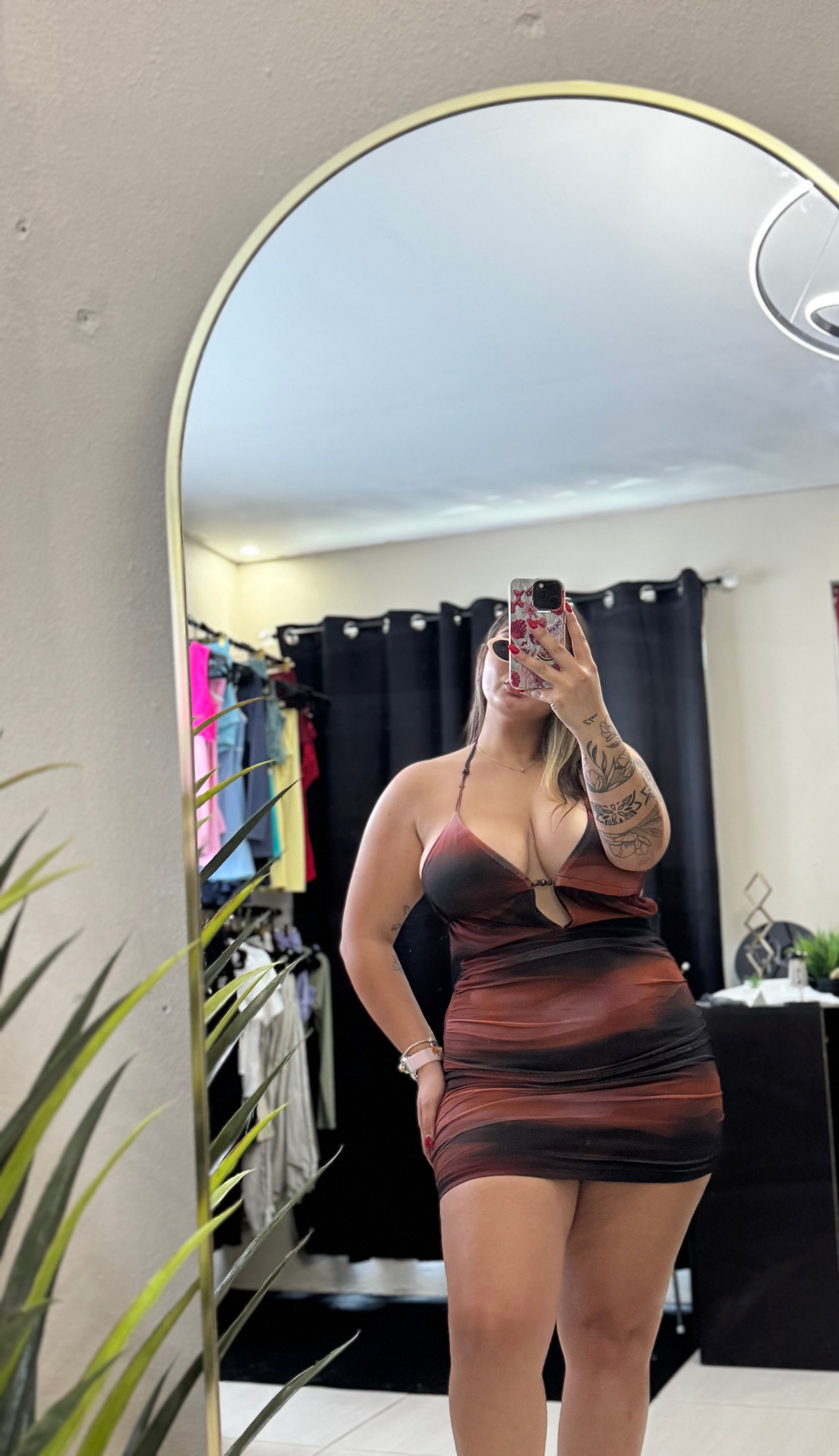 Sunset dress Brown dress